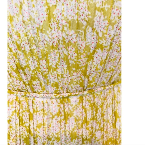 NWOT Anthropologie SEE U SOON pleated floral dress - Picture 5 of 11